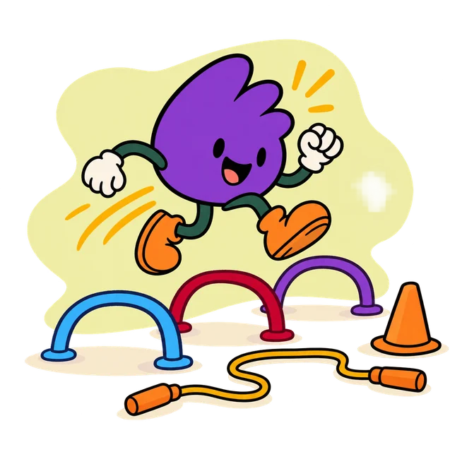 O mascote da Escola Científica em funcional kids