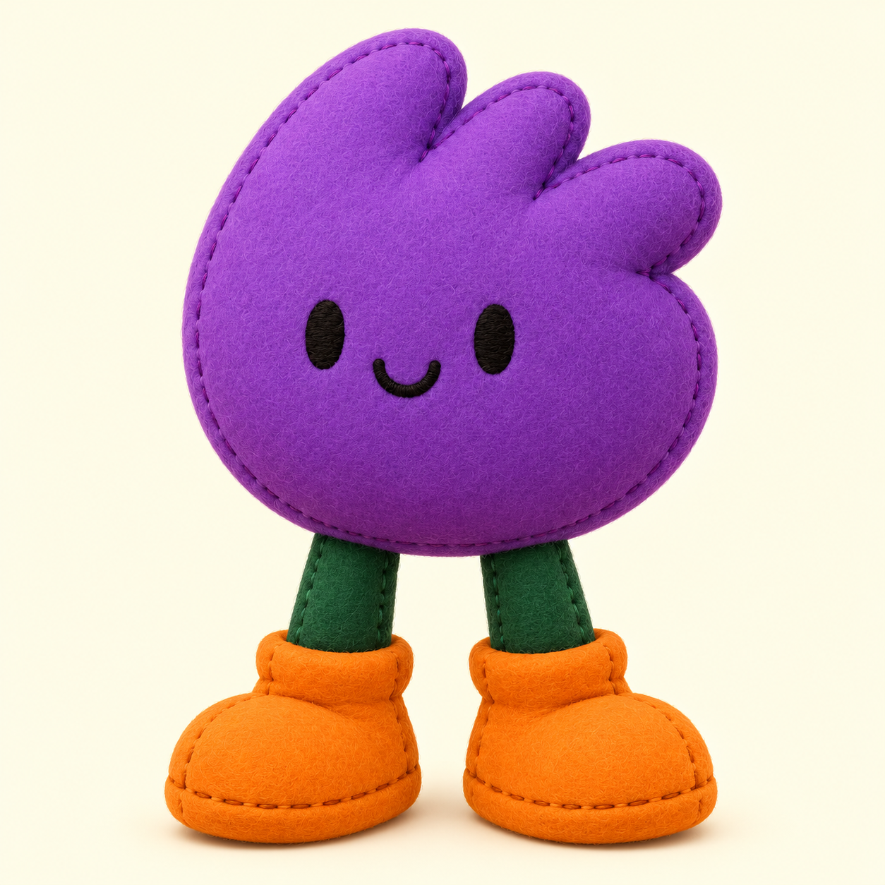 Mascote da Escola Científica: versão em feltro
